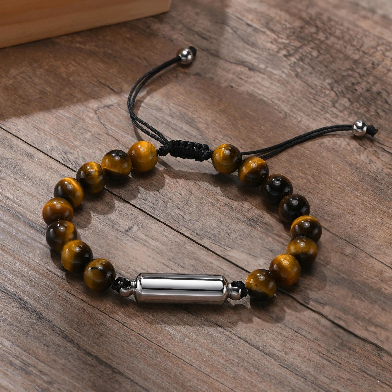 Perlen-Urnenarmband mit Hohlrohr