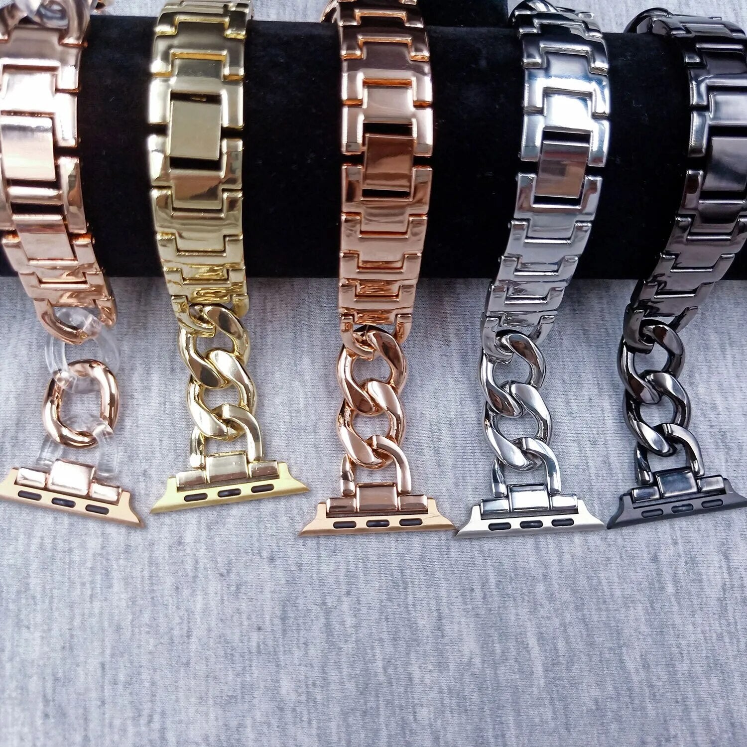 Bracelet de montre Apple à chaîne cubaine