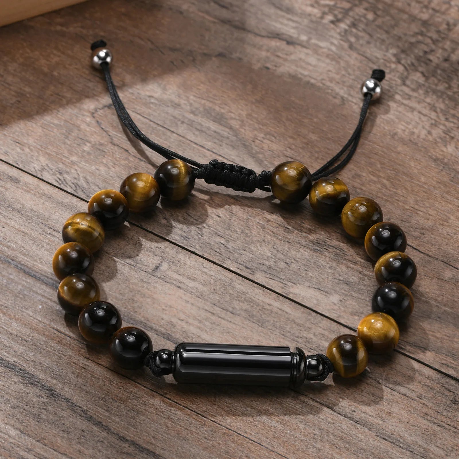 Perlen-Urnenarmband mit Hohlrohr