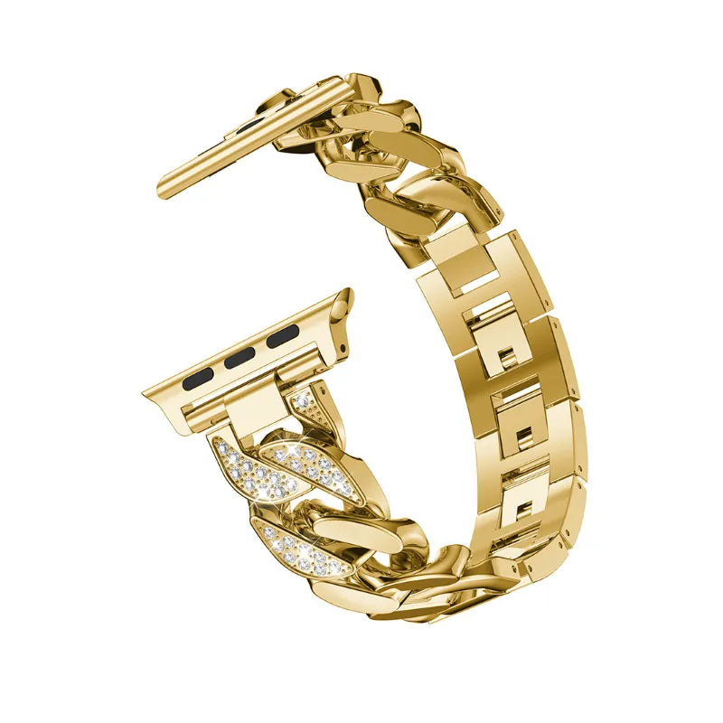 Bracelet de montre Apple à maillons cubains
