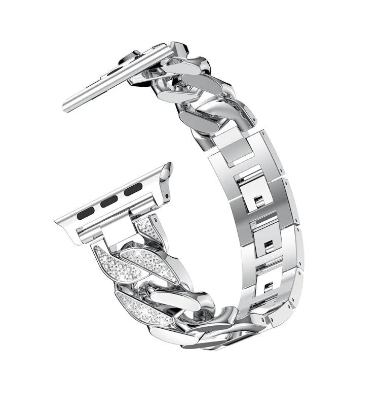 Bracelet de montre Apple à maillons cubains