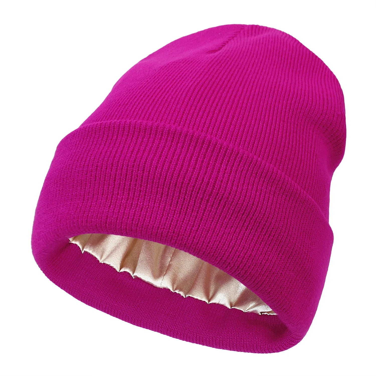 Beanie aus Satinhaar ohne Frizz