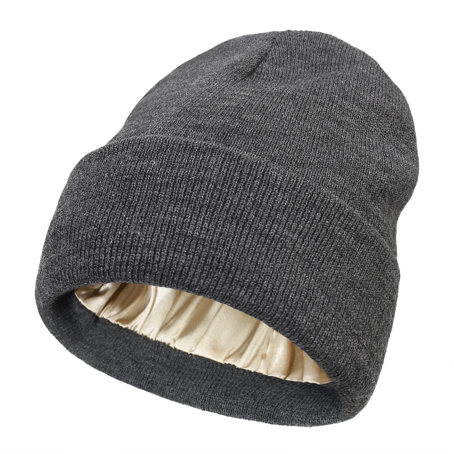 Beanie aus Satinhaar ohne Frizz