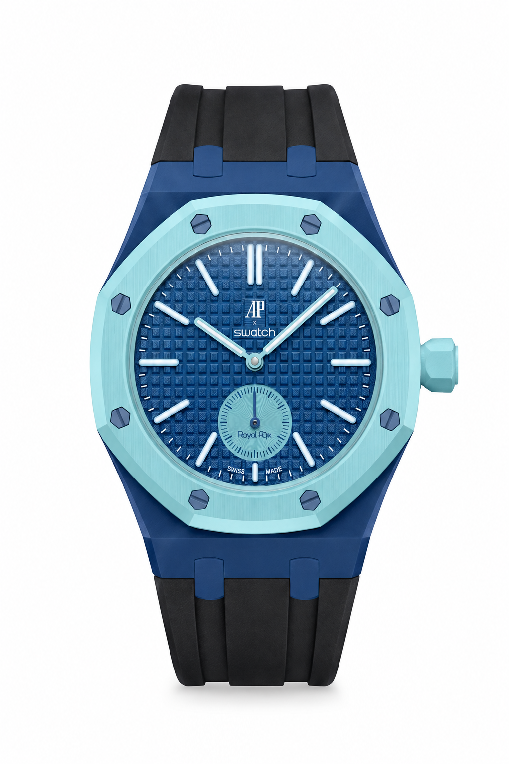 combo::lan-ba-dark-blue::rubber-strap-for-ap-x-swatch-royal-pop-black
