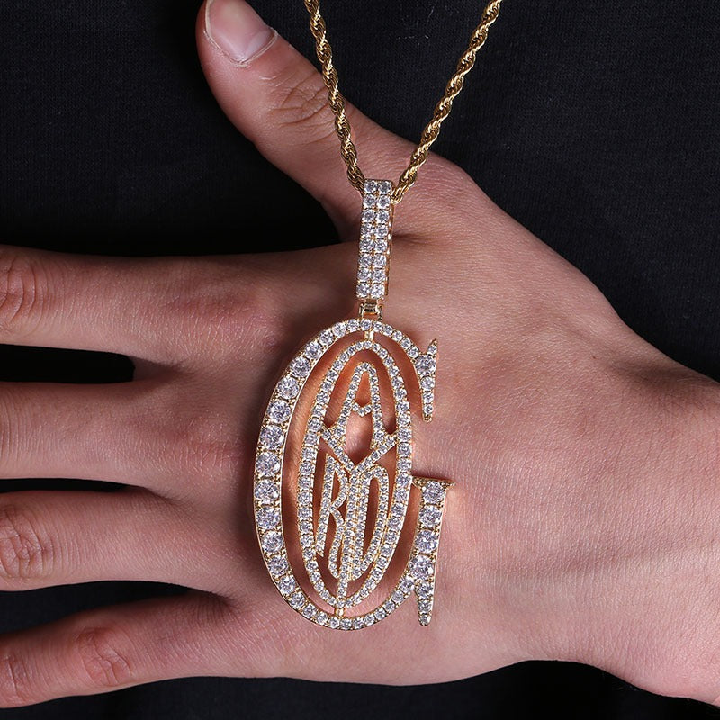 Collier pendentif Goyard inspiré de Tyga Chaîne de rappeur