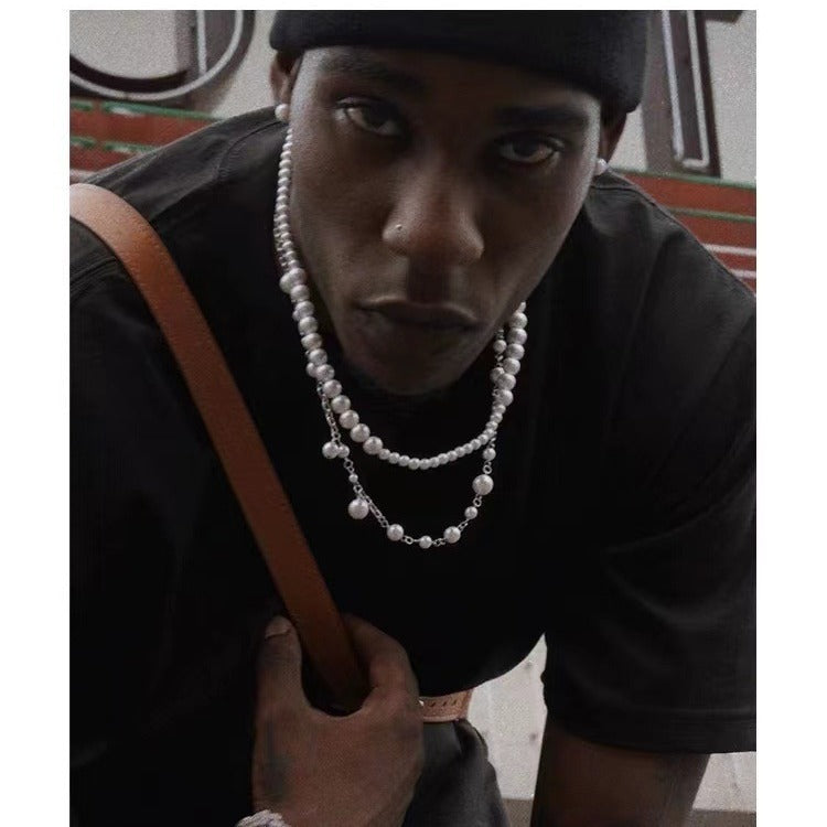 Asap Rocky Pearl Cuban Link Halskette Rapper Kette