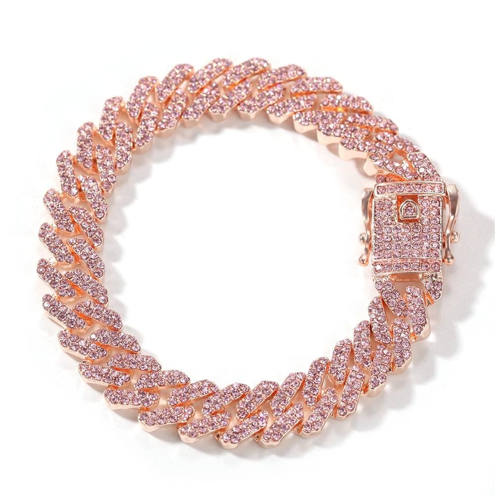 Jewelhery hip hop jewelry Jewelhery Miami Rose Gold Cuban Chain