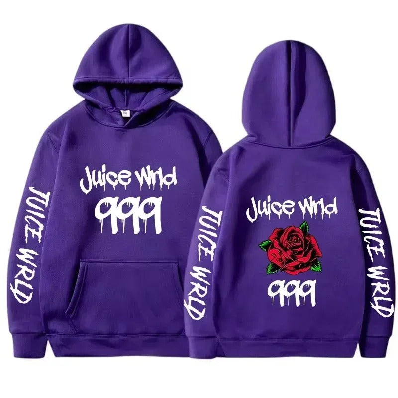 Hoodie mit Grafik „Juice WRLD 999“ mit hoher Nachfrage