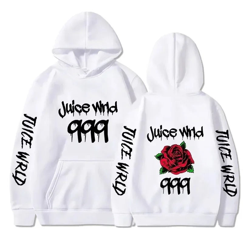 Hoodie mit Grafik „Juice WRLD 999“ mit hoher Nachfrage