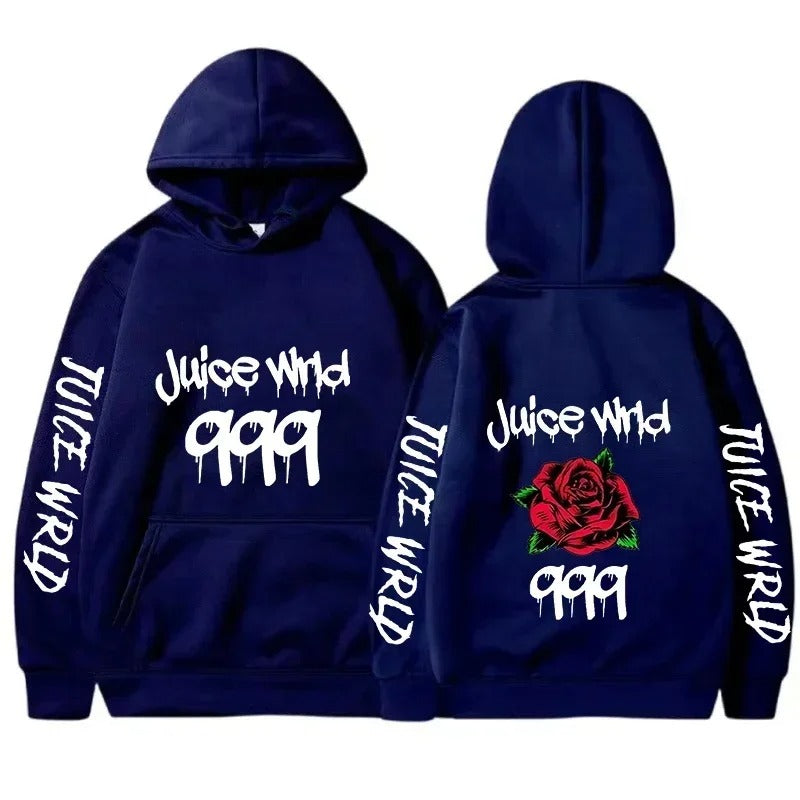 Hoodie mit Grafik „Juice WRLD 999“ mit hoher Nachfrage