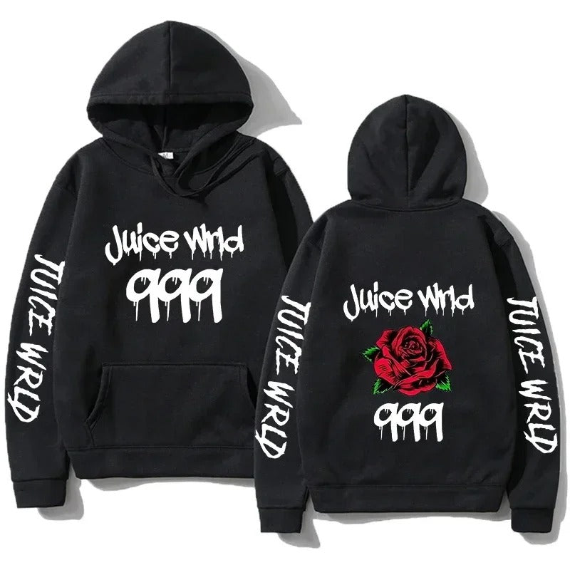 Hoodie mit Grafik „Juice WRLD 999“ mit hoher Nachfrage