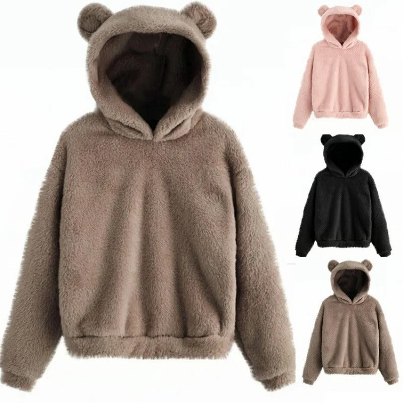 Süße Winter-Kapuzenpullover aus Plüsch von VVS