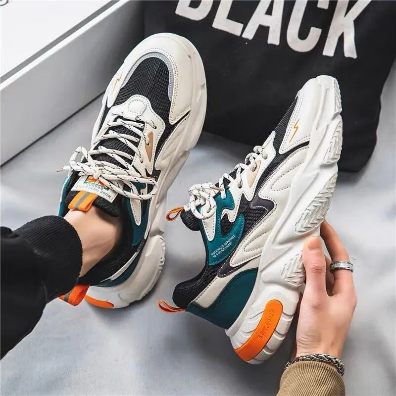 Retro-Lauf-Basketballschuhe – bequeme, atmungsaktive und gepolsterte Sneaker