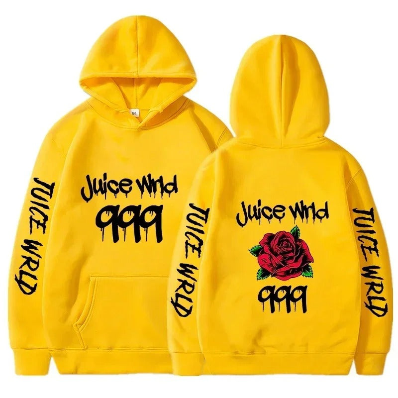 Hoodie mit Grafik „Juice WRLD 999“ mit hoher Nachfrage
