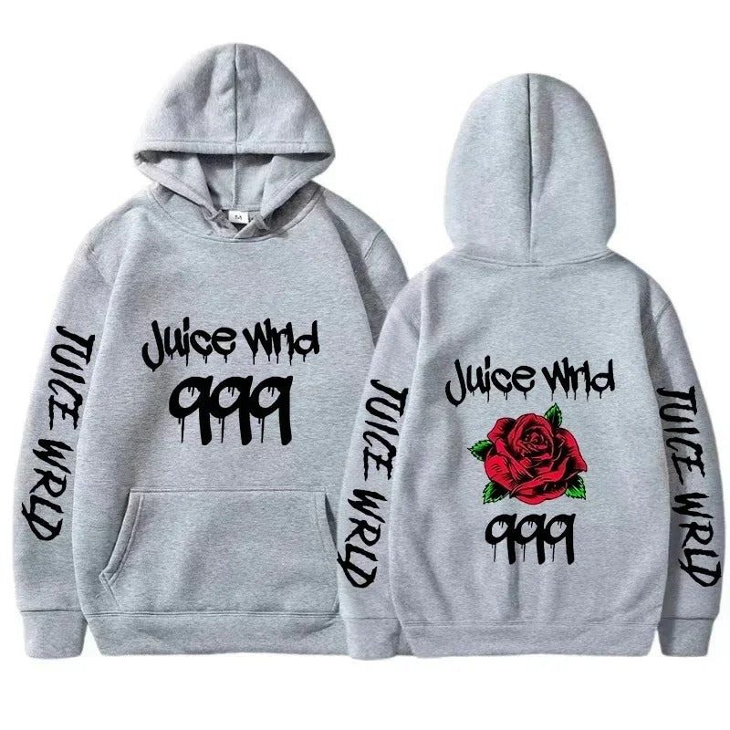 Hoodie mit Grafik „Juice WRLD 999“ mit hoher Nachfrage