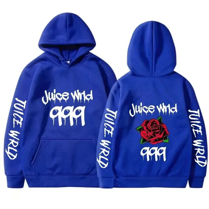 Hoodie mit Grafik „Juice WRLD 999“ mit hoher Nachfrage