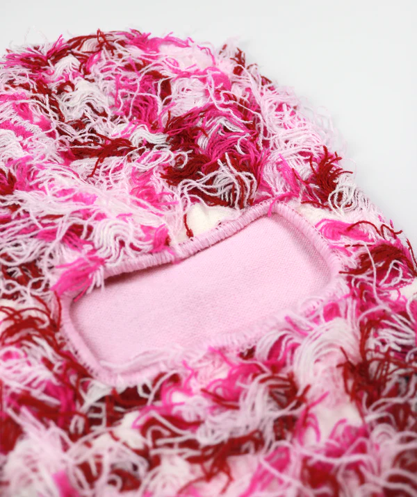 Cagoule rose effet vieilli
