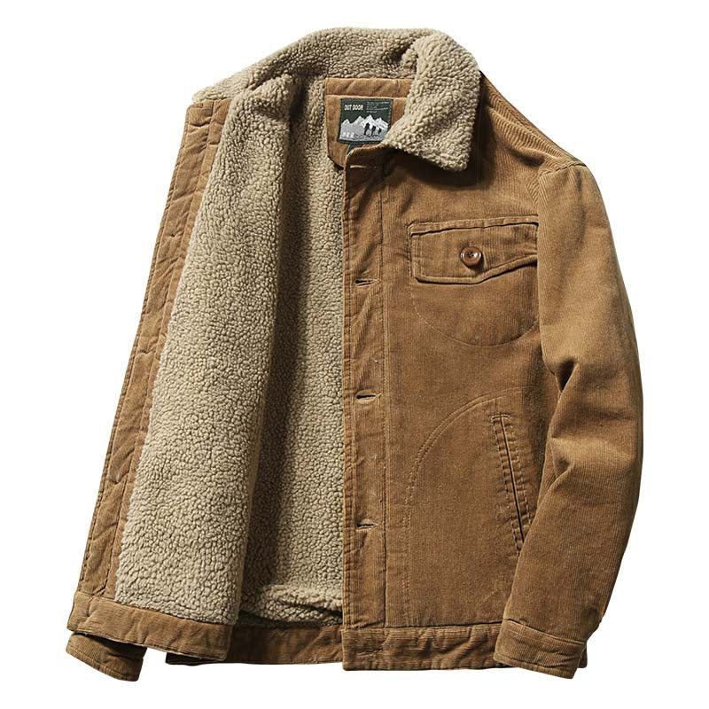 Klassische Cord-Winterjacke