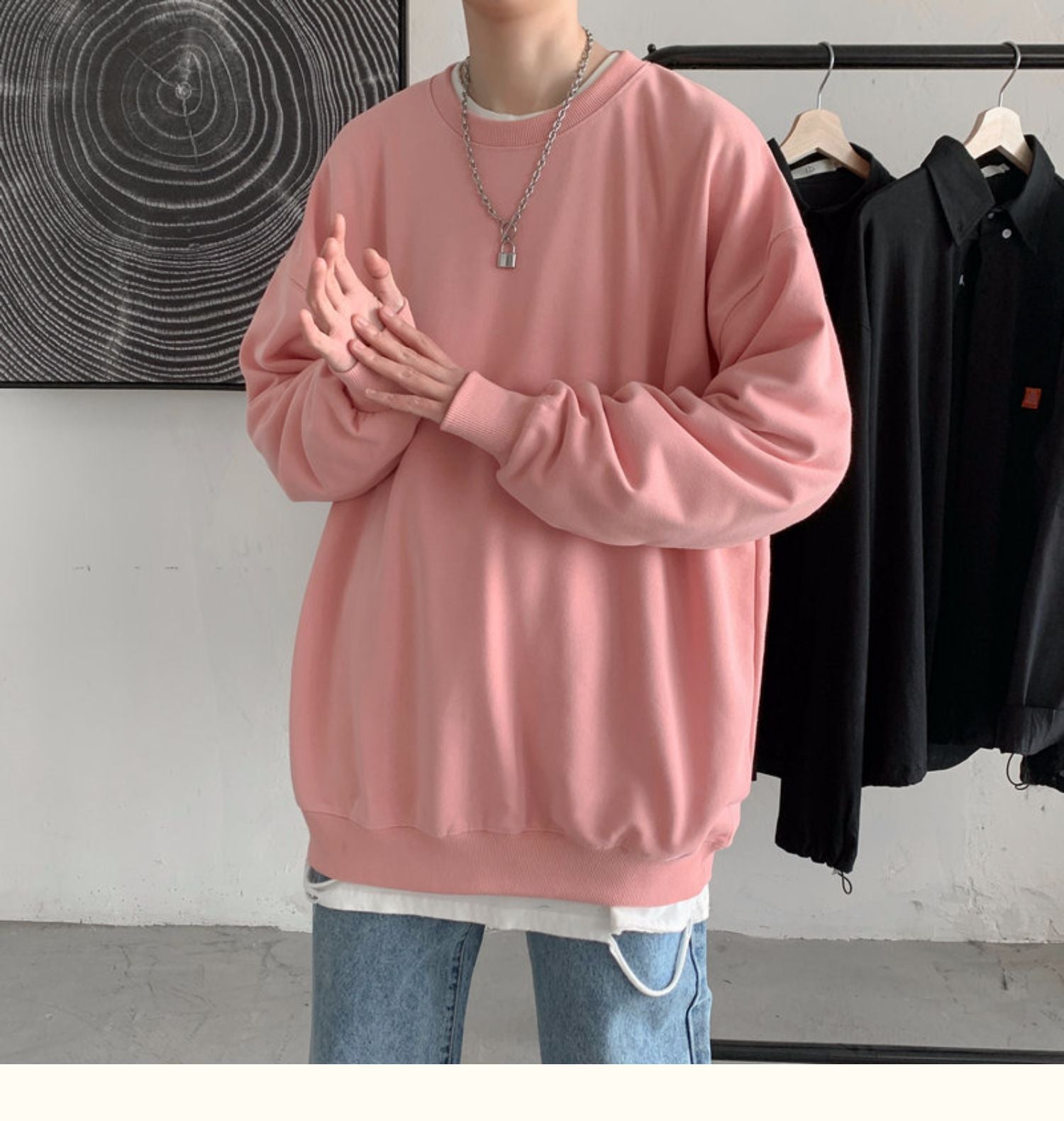 CrewCode – Übergroßes Sweatshirt