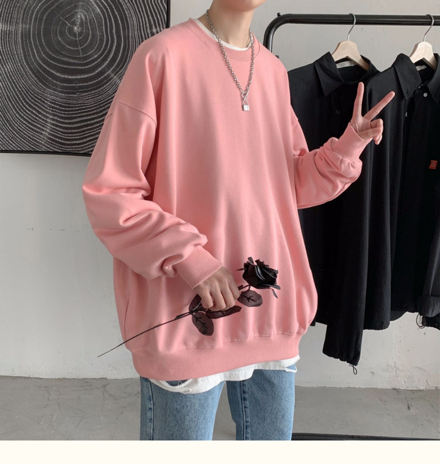 CrewCode – Übergroßes Sweatshirt