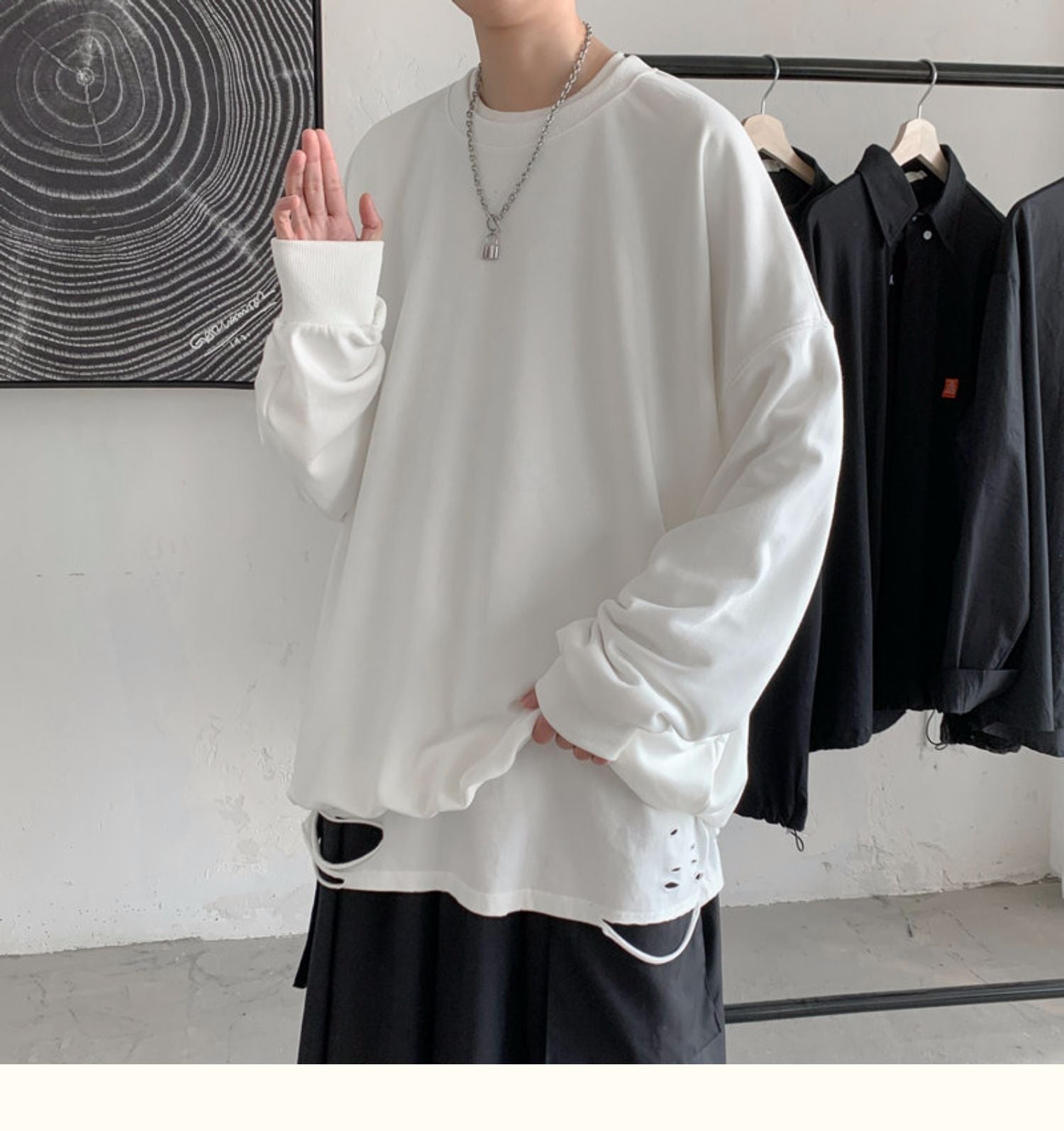 CrewCode – Übergroßes Sweatshirt