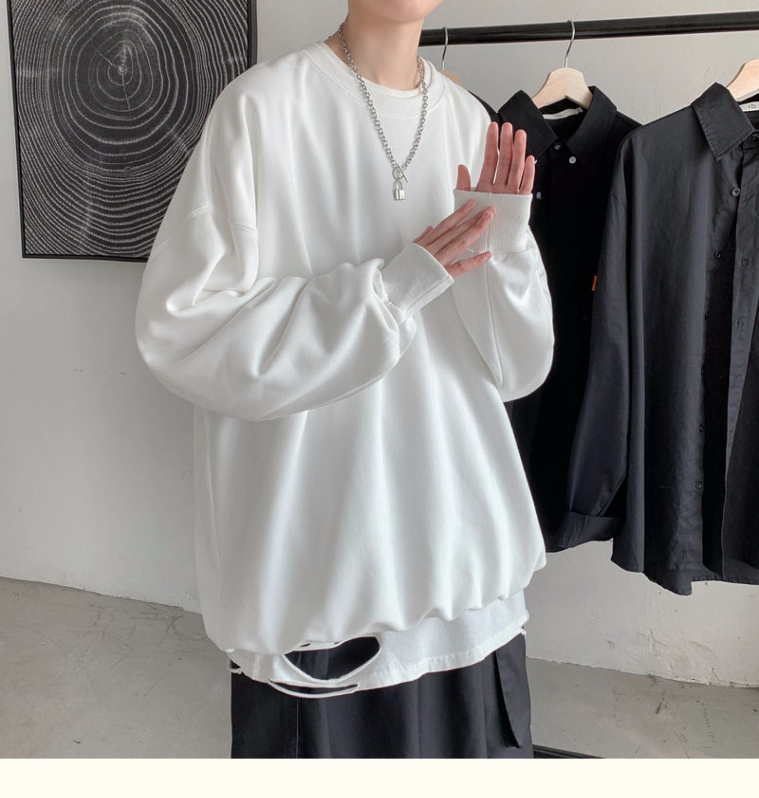 CrewCode – Übergroßes Sweatshirt
