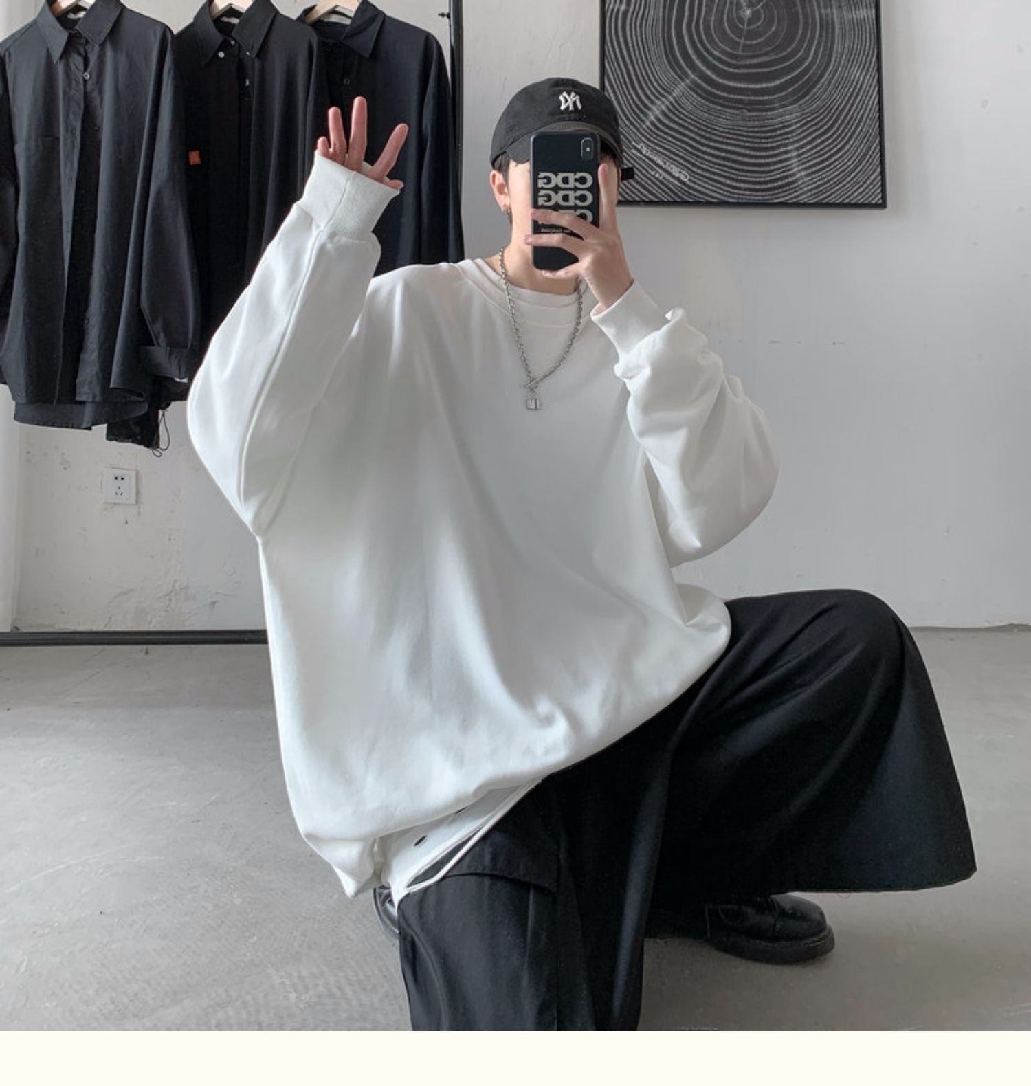 CrewCode – Übergroßes Sweatshirt