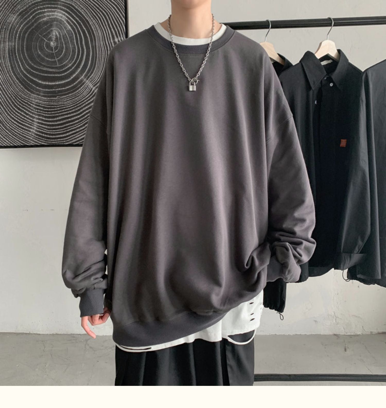 CrewCode – Übergroßes Sweatshirt