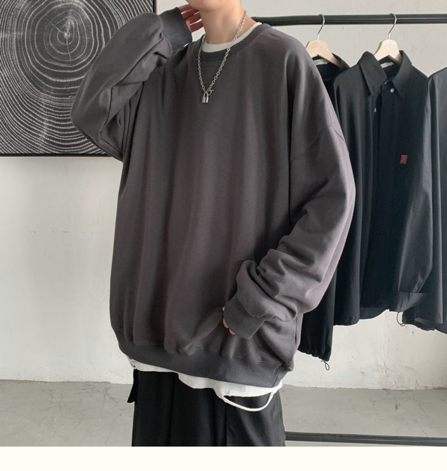 CrewCode – Übergroßes Sweatshirt