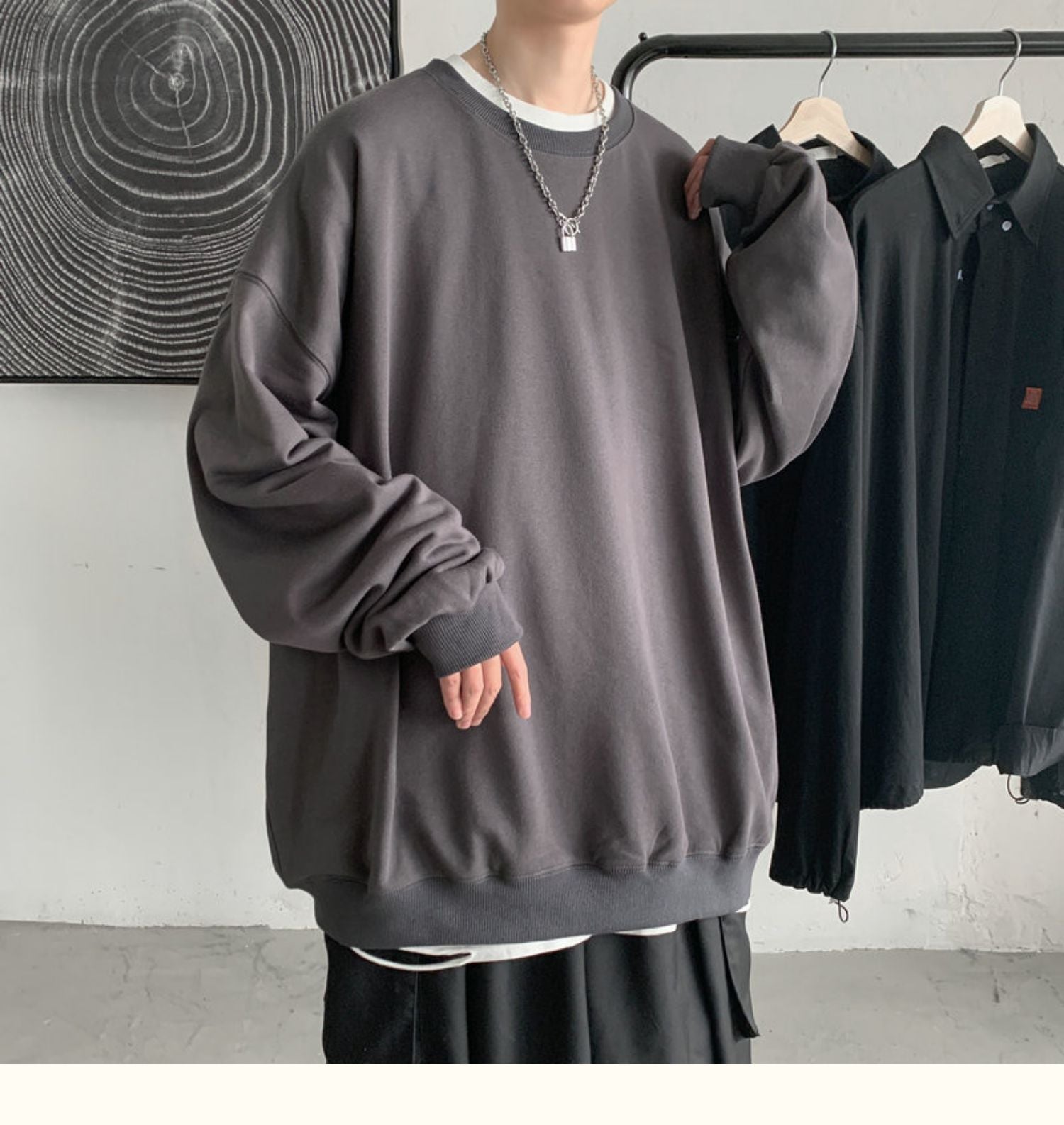 CrewCode – Übergroßes Sweatshirt
