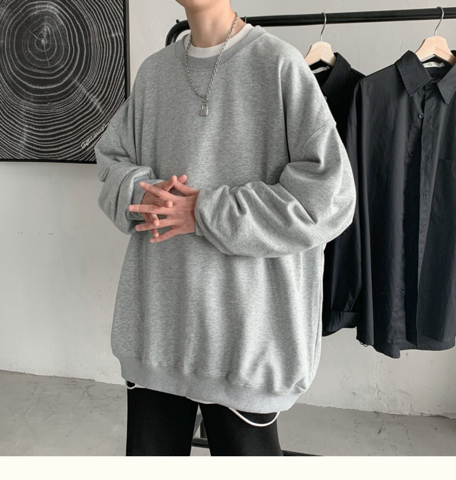 CrewCode – Übergroßes Sweatshirt