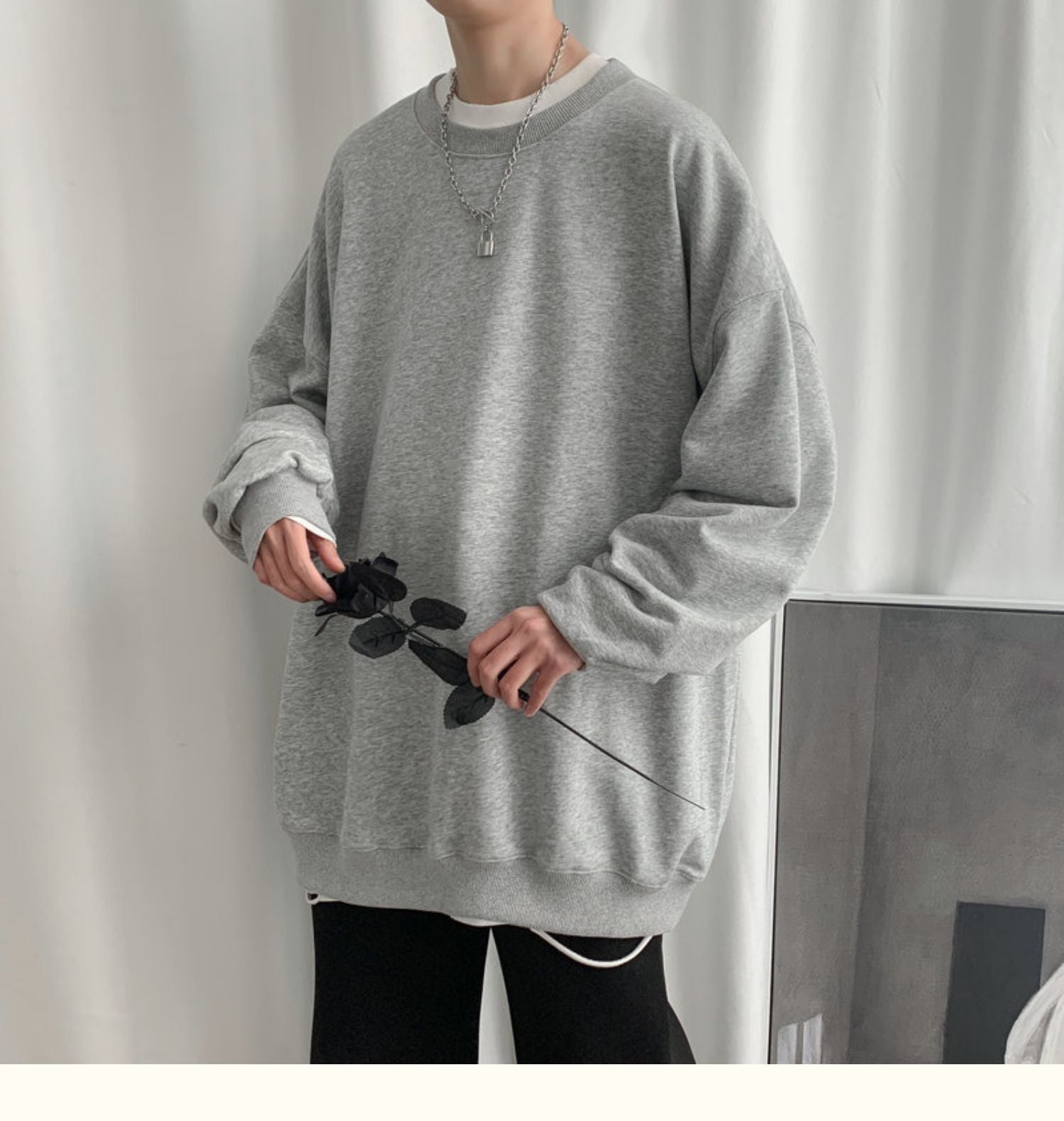 CrewCode – Übergroßes Sweatshirt
