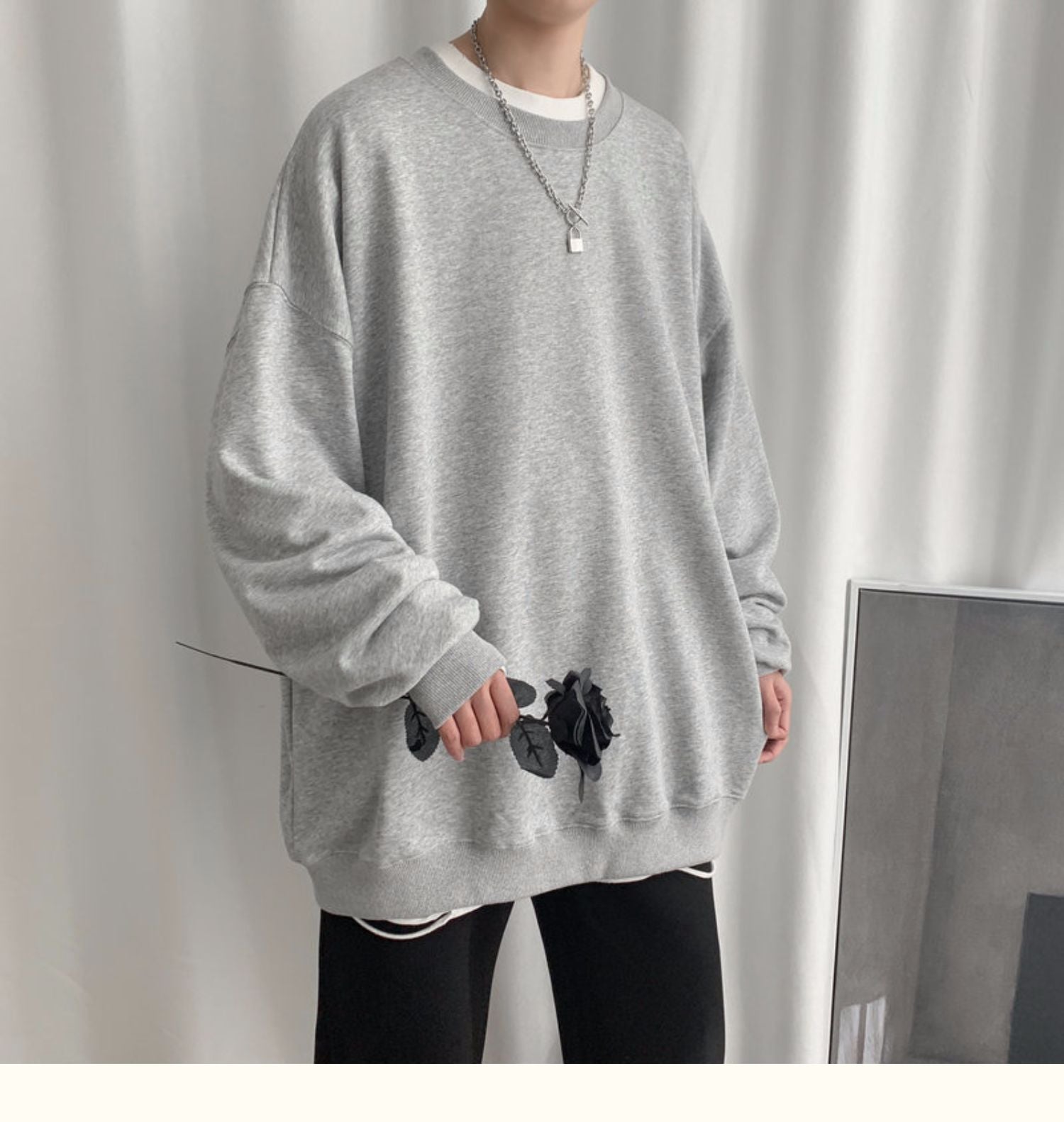 CrewCode – Übergroßes Sweatshirt