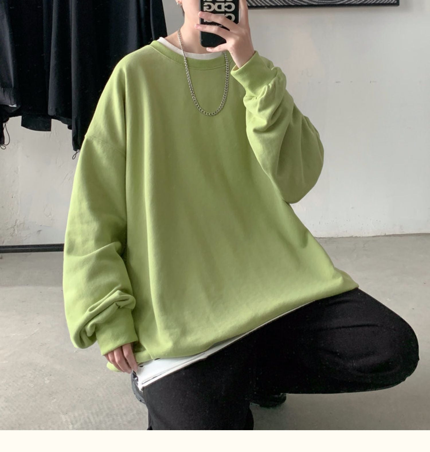 CrewCode – Übergroßes Sweatshirt