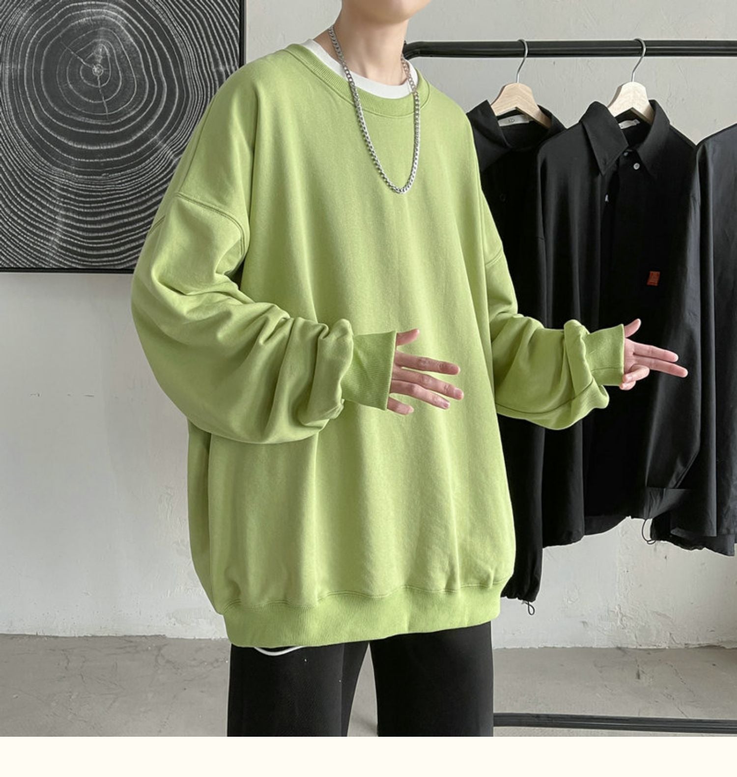 CrewCode – Übergroßes Sweatshirt