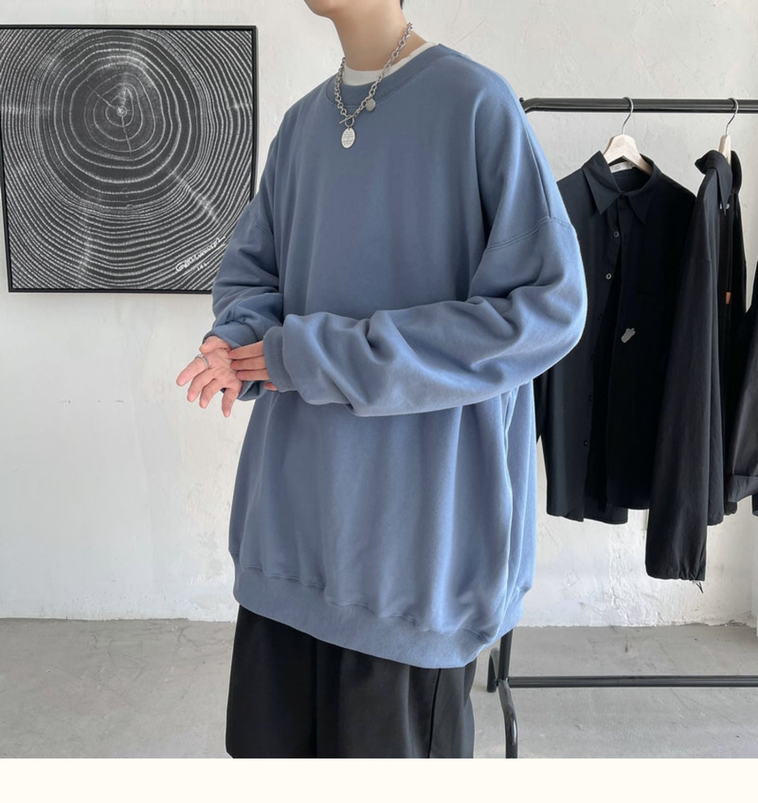 CrewCode – Übergroßes Sweatshirt
