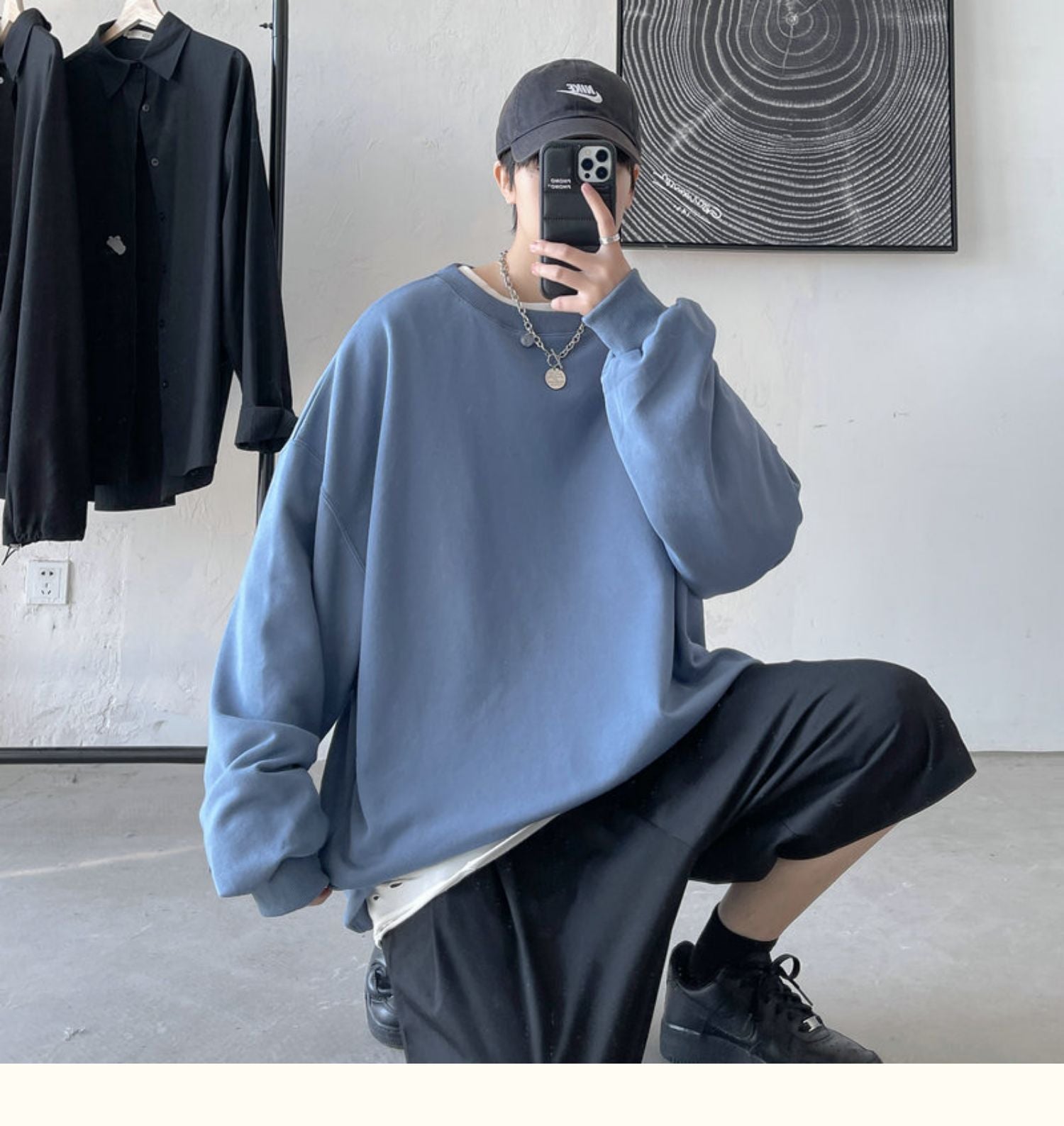 CrewCode – Übergroßes Sweatshirt