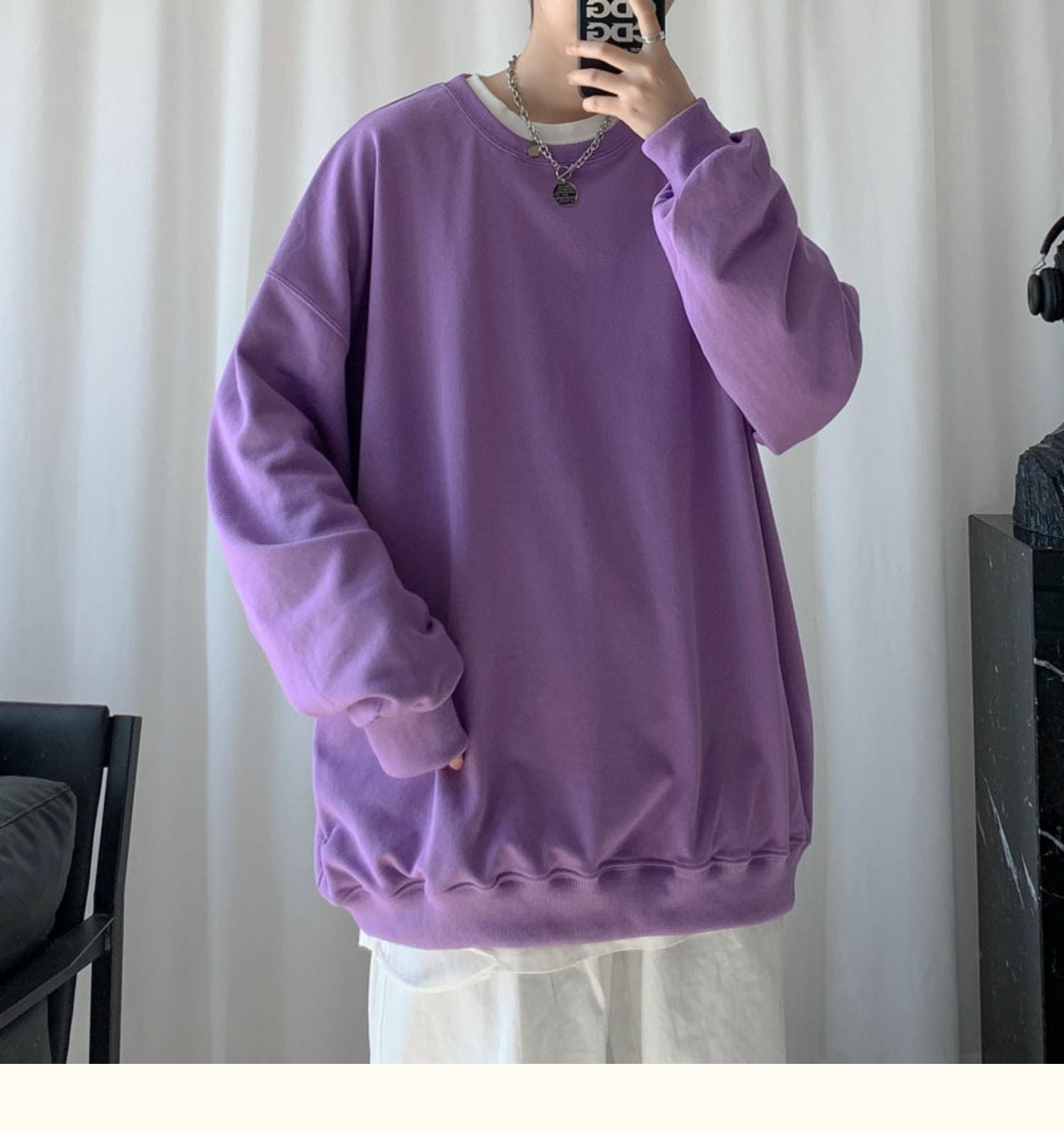 CrewCode – Übergroßes Sweatshirt