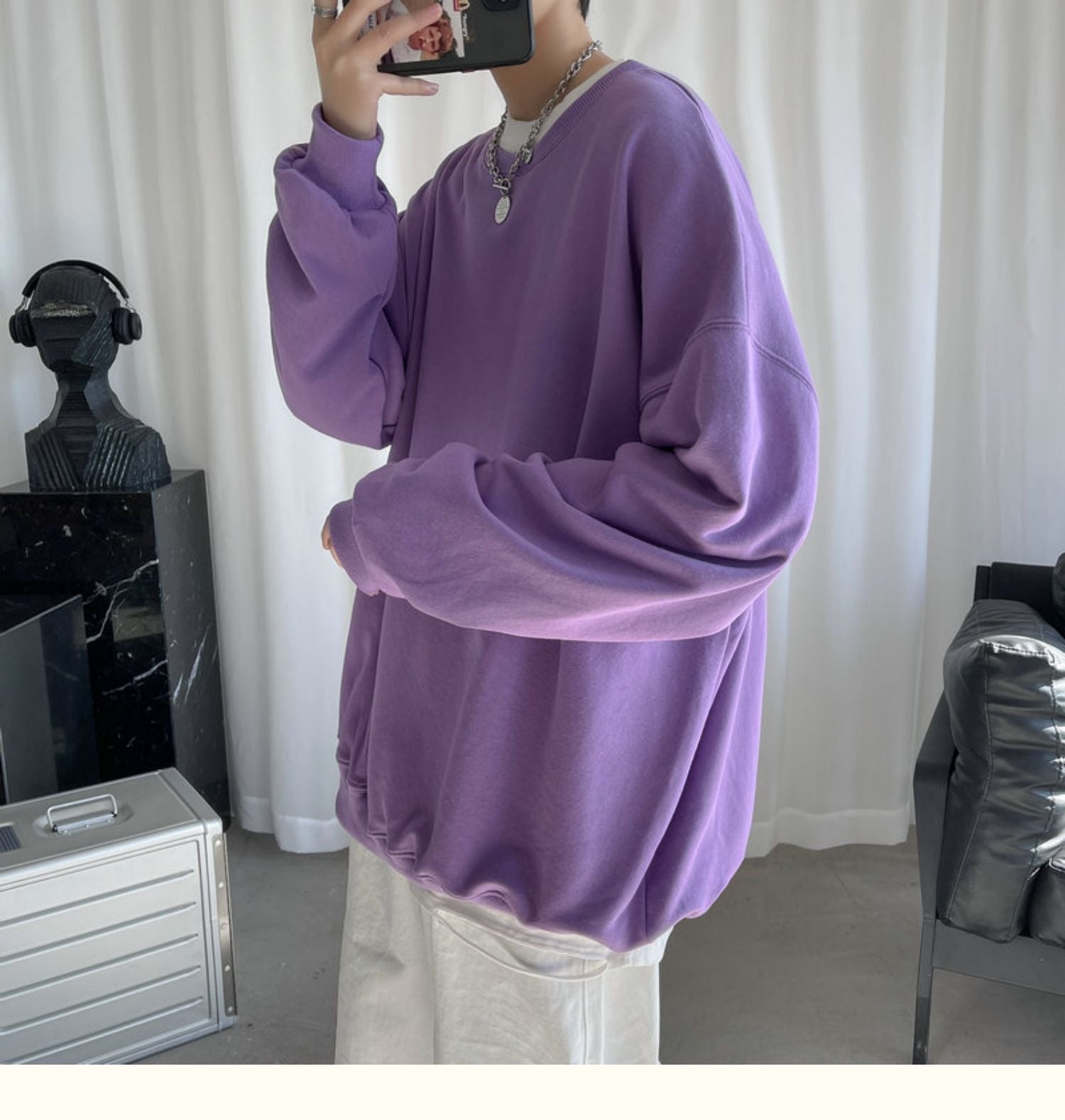 CrewCode – Übergroßes Sweatshirt