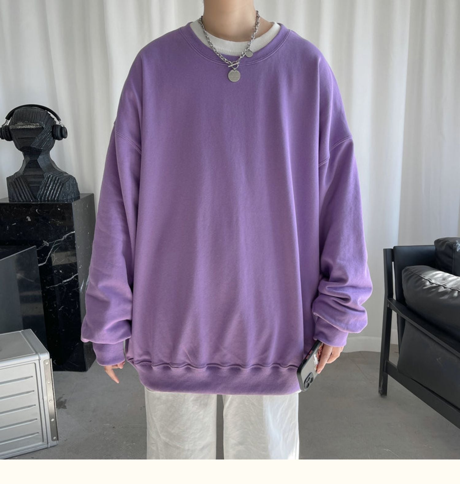 CrewCode – Übergroßes Sweatshirt