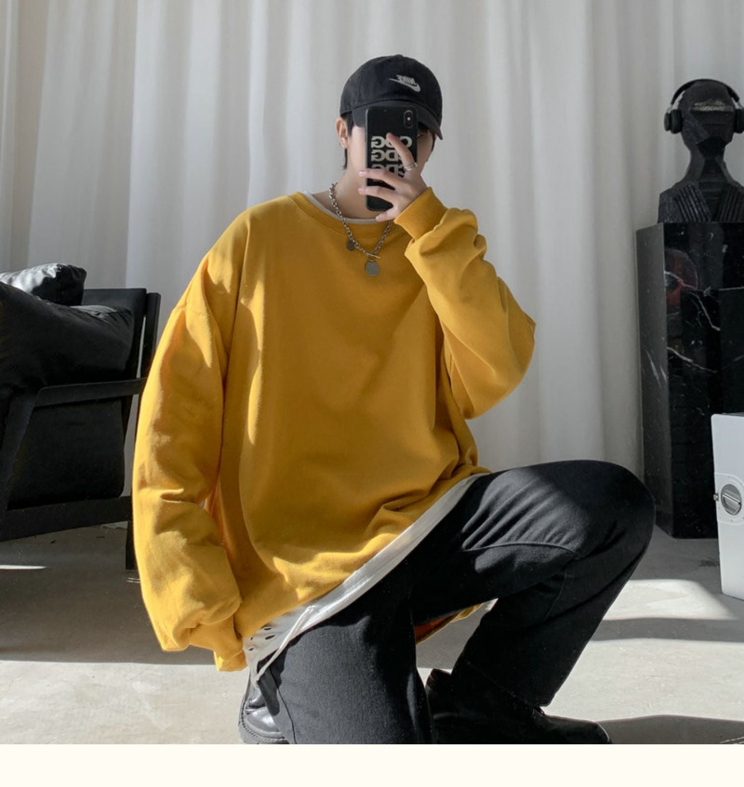 CrewCode – Übergroßes Sweatshirt