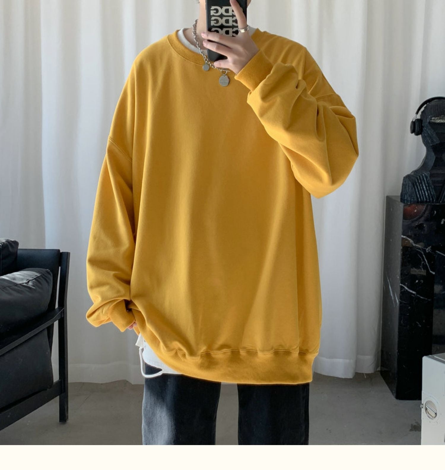 CrewCode – Übergroßes Sweatshirt