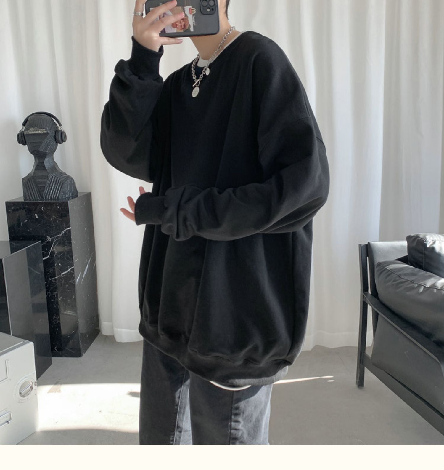 CrewCode – Übergroßes Sweatshirt