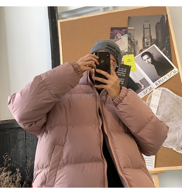 Pufferjacke im Harajuku-Stil