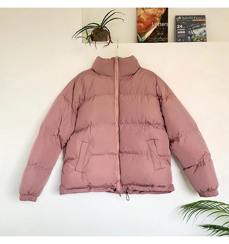 Pufferjacke im Harajuku-Stil