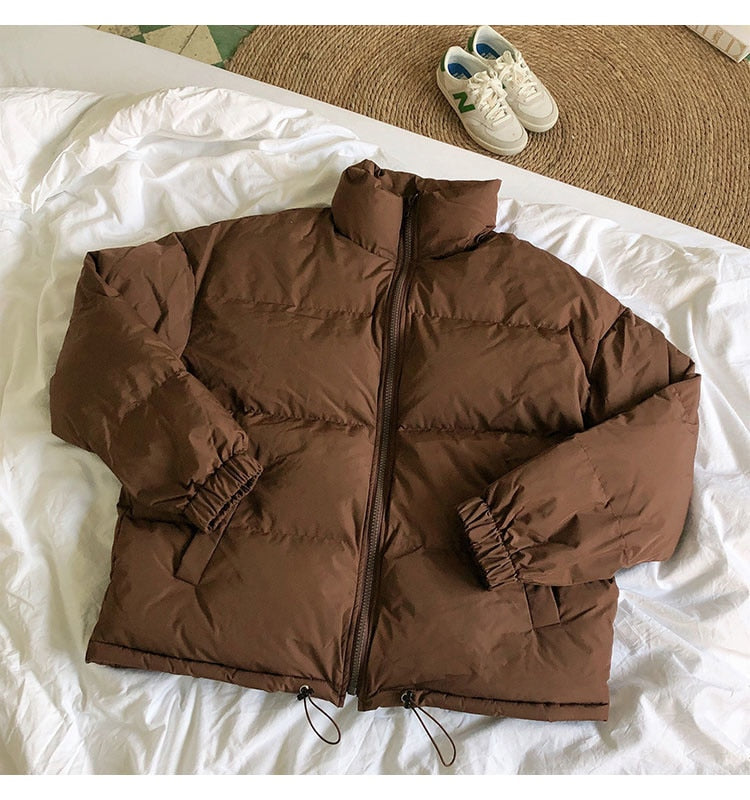 Pufferjacke im Harajuku-Stil