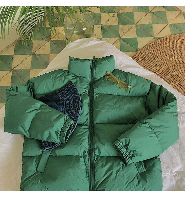 Pufferjacke im Harajuku-Stil