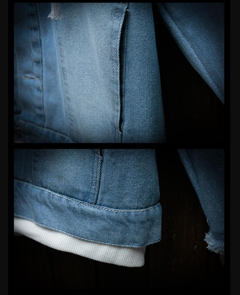Blouson-Jeansjacke mit Kapuze