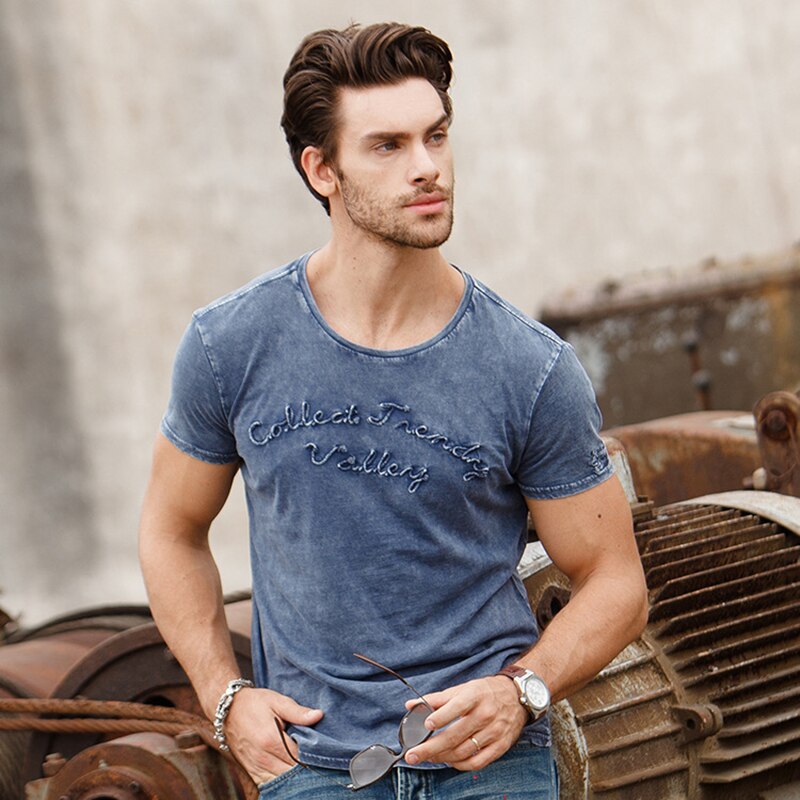 T-shirt streetwear à manches courtes rétro