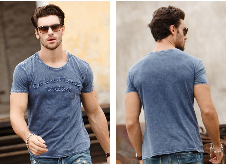 T-shirt streetwear à manches courtes rétro
